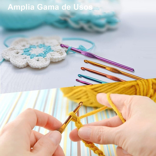 100pcs Kit De Ganchillo,ganchillo Ergonómico Y Kit De Agujas
