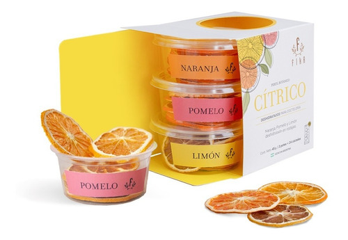 Imagen 1 de 7 de Pack Cítrico Fika - Naranja Limón Pomelo Deshidratados