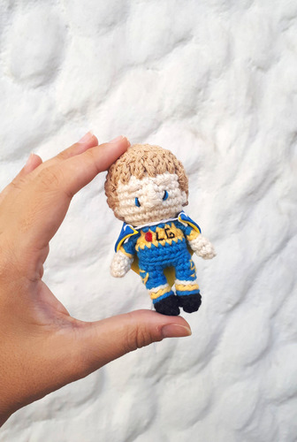 Muñeco Martín Palermo Boca Jrs. Amigurumi Tejido - Pipelino