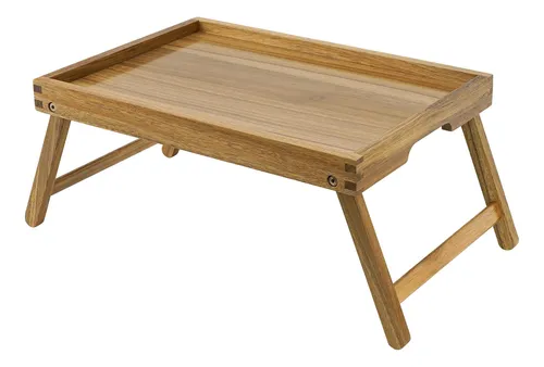 comprar Bandeja De Cama Vaefae De Acacia Con Patas Plegables Mmg