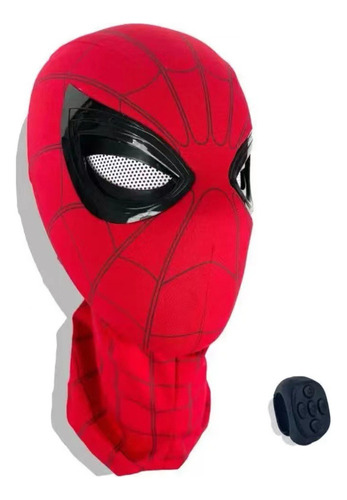 Casco Eléctrico Spiderman Con Ojos En Movimiento.