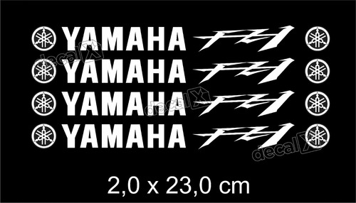 Adesivos Centro Roda Refletivo Compatível Yamaha Fz1 Rd23