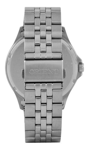 Imagem 3 de 6 de Relógio Orient Masculino Prata Fundo Azul Mbss1420 Garantia