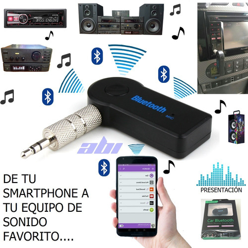 Bluetooth Adaptador Audio Aux Line De Tu Smartphone Musica