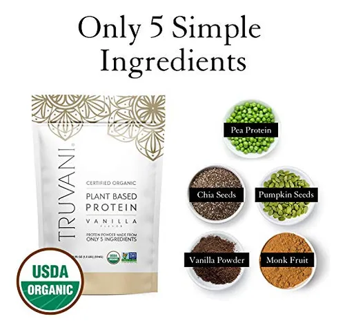 Proteína En Polvo Truvani Proteína De Guisante Vegana Orgáni