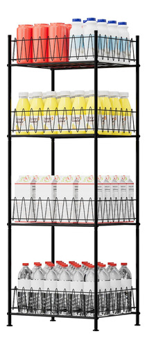 Smusei Organizador De Botellas De Agua, 4 Niveles, Organizad