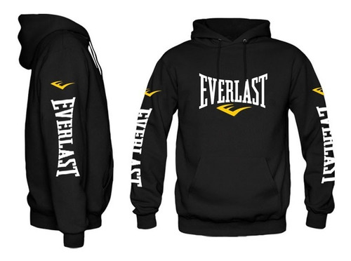 Everlast Buzo Canguro Con Capucha Algodón - Mangas Everlast