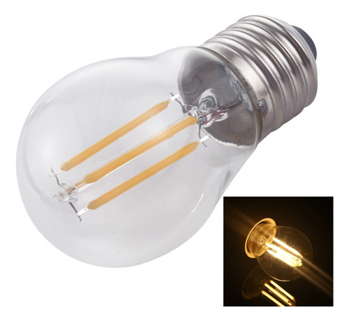 Bombilla Led De Filamento Led G45 E27 De 4 W Con Atenuación