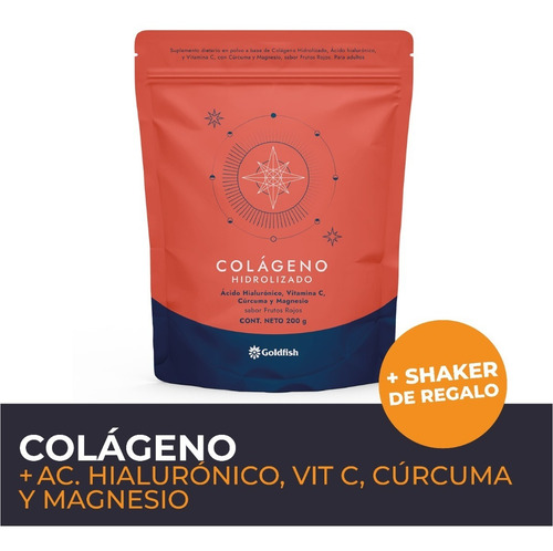 Imagen 3 de 7 de Plan 60 Dias Colágeno Hidrolizado Goldfish + Shaker Regalo