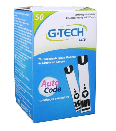 Tiras Reagentes Free Lite Com 50 Tiras G-tech