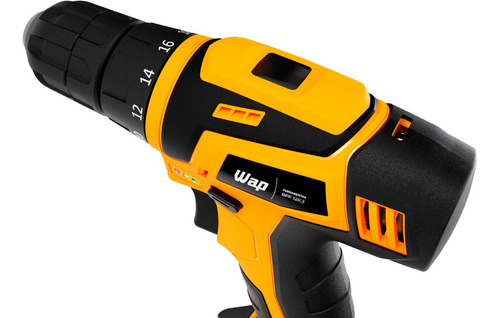 Furadeira parafusadeira sem fio de 10mm Wap BPF 12K3 12V + acessório 110V/220V