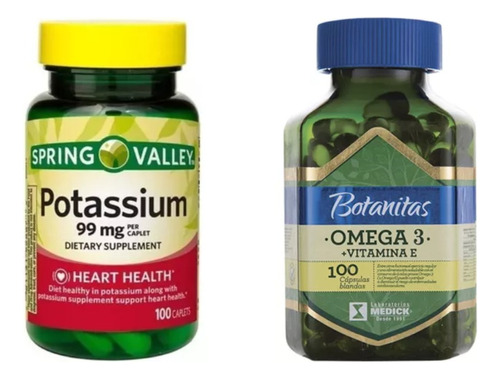 Potasio Spring Valley+omega3 - Unidad a $1282