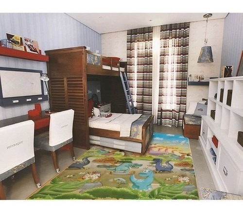 Imagem 6 de 6 de Tapete Infantil Educativo Atividades Duplo 180x120cm Térmico