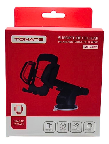 Suporte De Celular Veicular C/ Ajustável Trava Automática