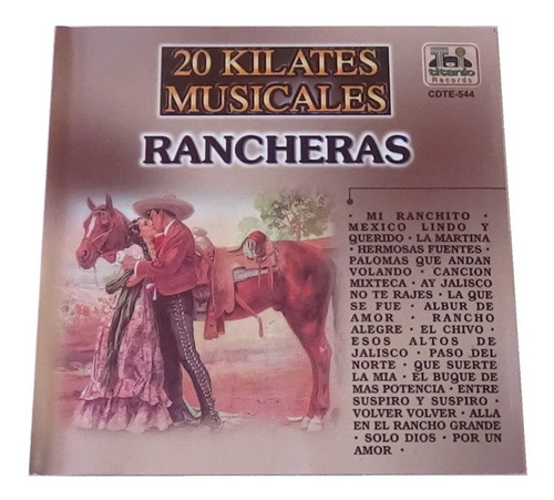 20 Kilates Musicales Rancheras Cd Disco Compacto 2001 Jasper