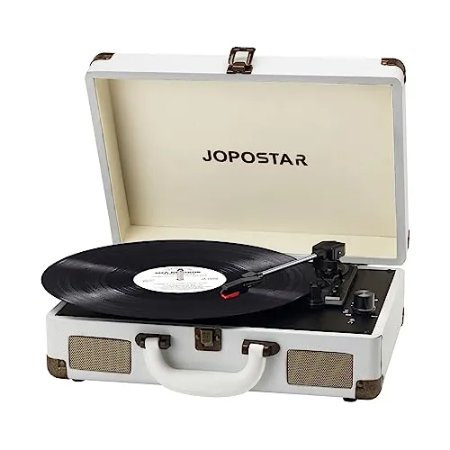 Tocadiscos Vintage Jorlai, Diseño De Maleta Portátil