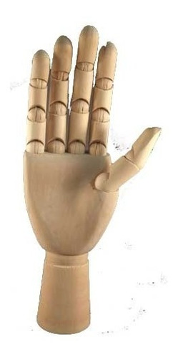 Manequim Mão Articulada De Madeira 30cm Direita 