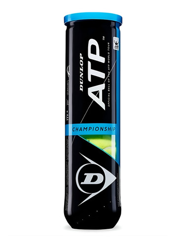 Tarro De 4 Pelotas Dunlop Atp Championship All Surfaces