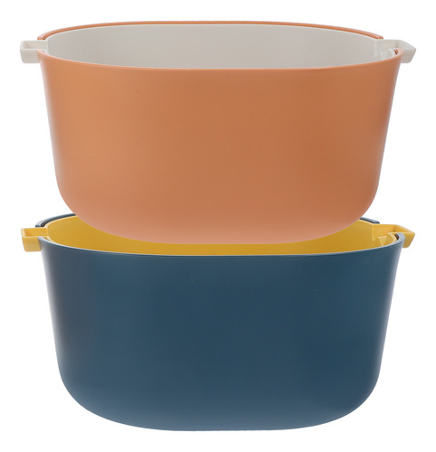 Cesta De Almacenamiento De Pasta Con Escurridor De Doble Cap