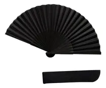 Comprar 2 Abanicos Plegables De Mano De Seda De Color Negro Grande