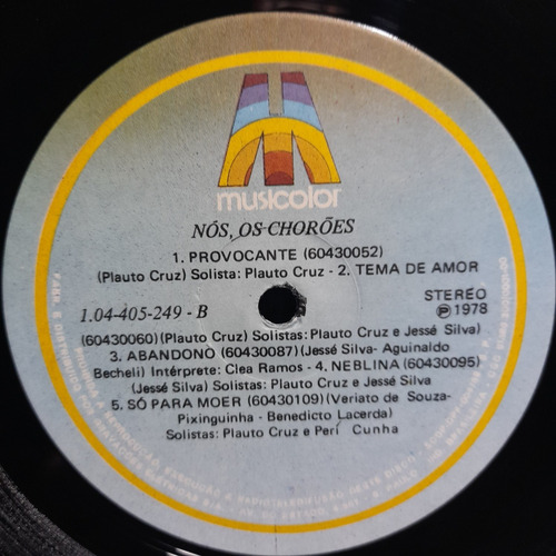 Vinil Lp Nós, Os Chorões 1978 Ótimo Estado