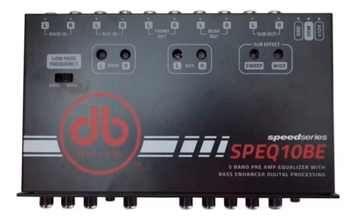 Ecualizador Db Drive Speq10be 8.5 Volts 5 Bandas Restaurador