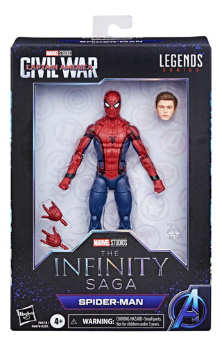 Figura Spiderman Tom Civil War Infinity Saga Marvel Legends