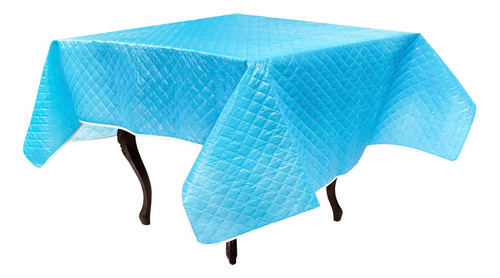 Mantel Rectangular 2.00 X 1.40 Mts Color Azul Liso