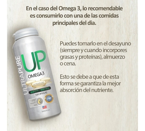 Imagen 2 de 10 de Omega 3 Ultra Pure Pack X2 - Newscience - 120 Capsulas