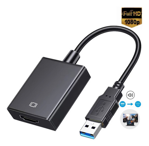 Convertidor Adaptador Usb 3.0 A Hdmi Vorago Full Hd