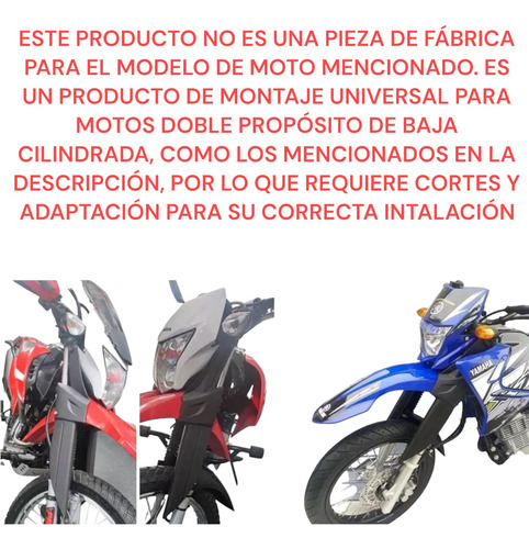 Protector Barras Delanteras Para Yamaha Xtz250 Rojo Mtc