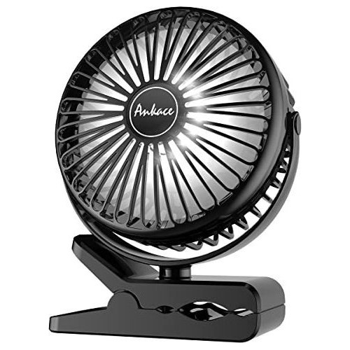 Ventilador Portátil Recargable De  Mah, Funciona Con Pilas.