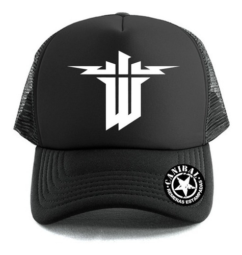 Gorras Trucker Wolfenstein Logo Remeras Estampadas Canibal