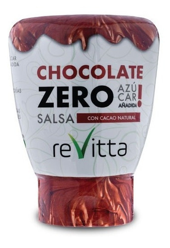 Salsa Zero (sin Azúcar Añadida) 330 Grs. Revitta Wellness Sabor Chocolate