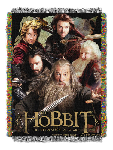 Northwest Warner Brothers: El Hobbit, Cobija De Tapiz Tejida