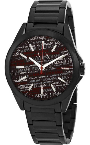 Reloj Armani Exchange Cuarzo Esfera Negra Boleta Color de la correa Negro Color del fondo Negro