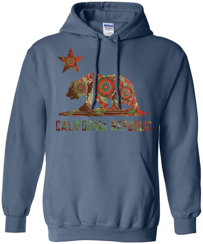 Sudadera Con Capucha, Diseño De Mandala De California Chumas