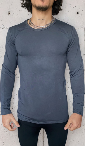 Camiseta Remera Termica Frisada Hombre Mangas Largas