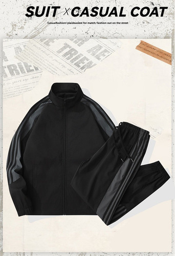 Conjunto De Ropa Deportiva Casual De Primavera Y Otoño Para