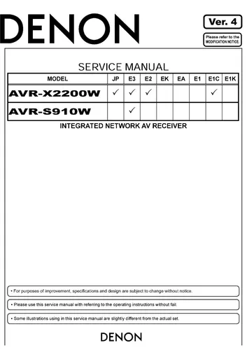 comprar Esquema  Receiver Denon Avrx 2200w  Avr X2200w  Em Pdf