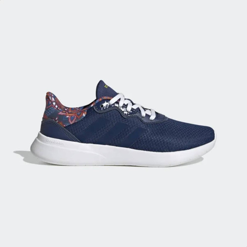 Tênis feminino adidas QT Racer 3.0 cor mystery blue/mystery blue/cloud white - adulto 35 BR