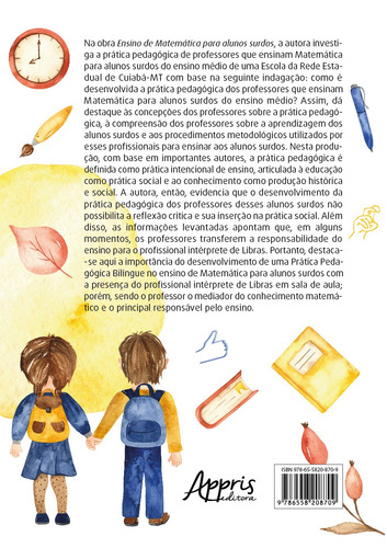 Ensino de matemática para alunos surdos, de Bueno, Rosenilda Rocha. Editorial Appris Editora e Livraria Eireli - ME, capa mole em português, 2021