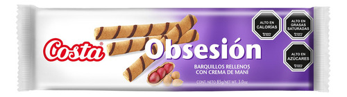 Galletas Costa Obsesión Maní 85 G