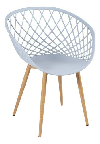 Cadeira Nest Clarice Com Braços Sidera Cozinha Coloridas Estrutura da cadeira Cinza
