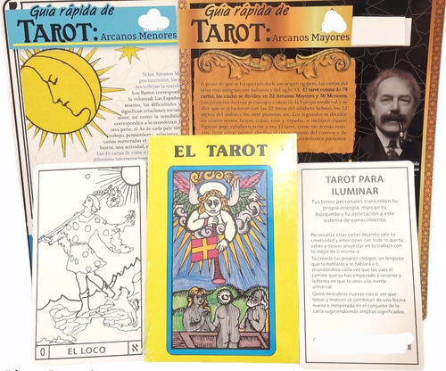 Kit Libro Tarot, Guías Tarot, Tarjetas Para Iluminar