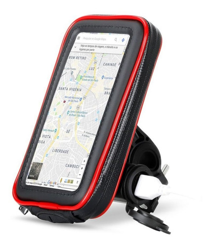 Suporte Impermeável Celular Bike Bicicleta Moto Gps Case