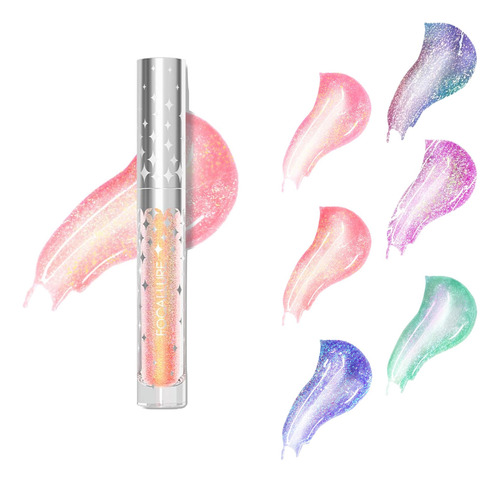 Focallure Glitter Liquid Lipstick Gloss Con Glitter Tornasol Pk02 Unbirthday Party