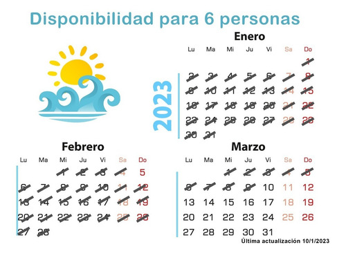 Imagen 2 de 9 de **marzo**para 6 Personas. 5 Cuadras Mar. En Mar De Ajó, San Bernardo