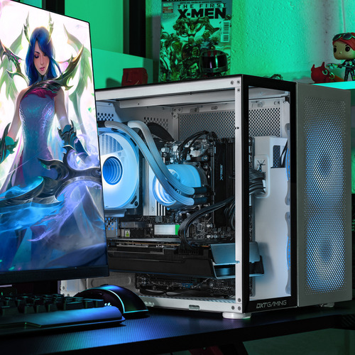 Pc Gamer Dxt Gaming Amd Radeon Rx 7700 Xt Ryzen 9 9900x 32gb Ddr5 Ssd 2tb Sistema Liquido Wifi Silver