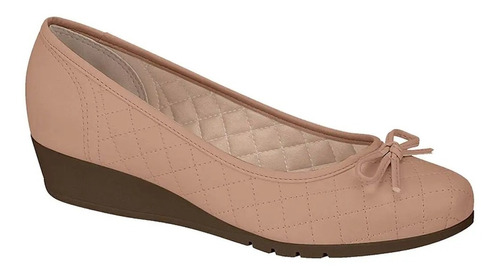 Sapato Feminino Anabela Moleca Ortopédico Napa 5156.705